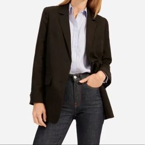 The Cotton Linen Blazer - Black